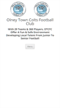 Mobile Screenshot of olneytowncoltsfc.co.uk